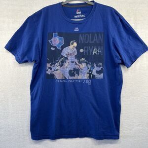 Distressed Majestic 2015 Nolan Ryan Texas Rangers  T Shirt Sz Xl Baseball, Worn